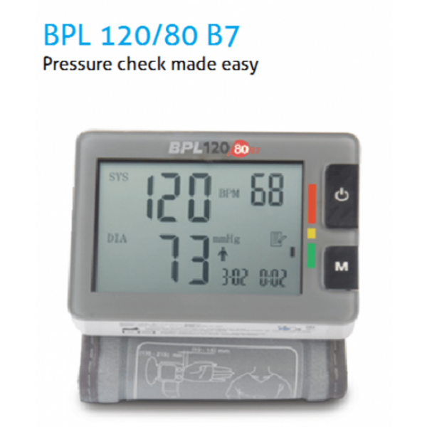 BPL B7 Automatic Wrist Type Blood Pressure Monitor