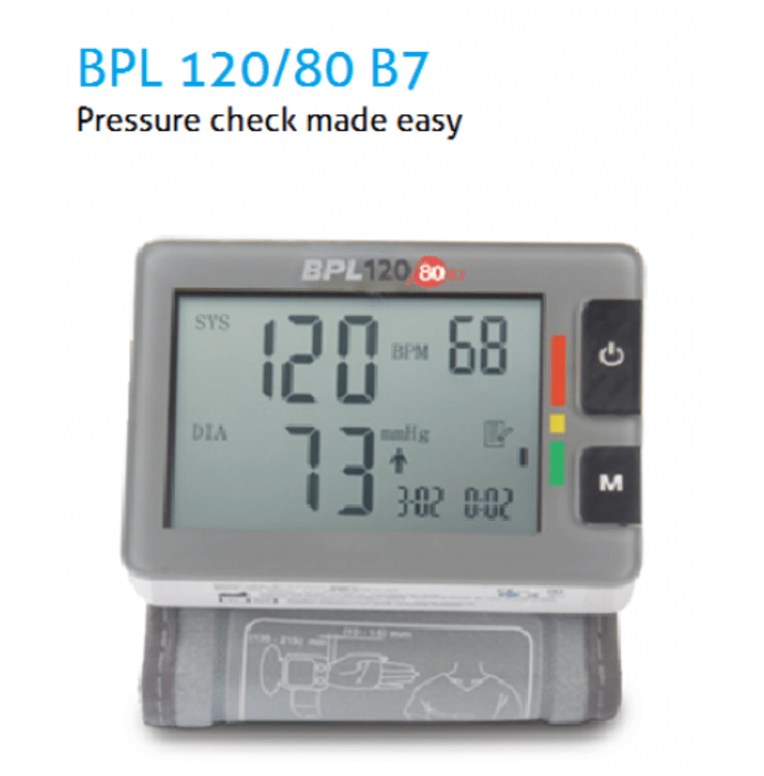 BPL B7 Automatic Wrist Type Blood Pressure Monitor