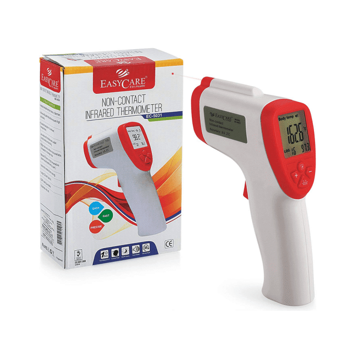 Easy Care EC 5031 Non-Contact Infrared Thermometer Red