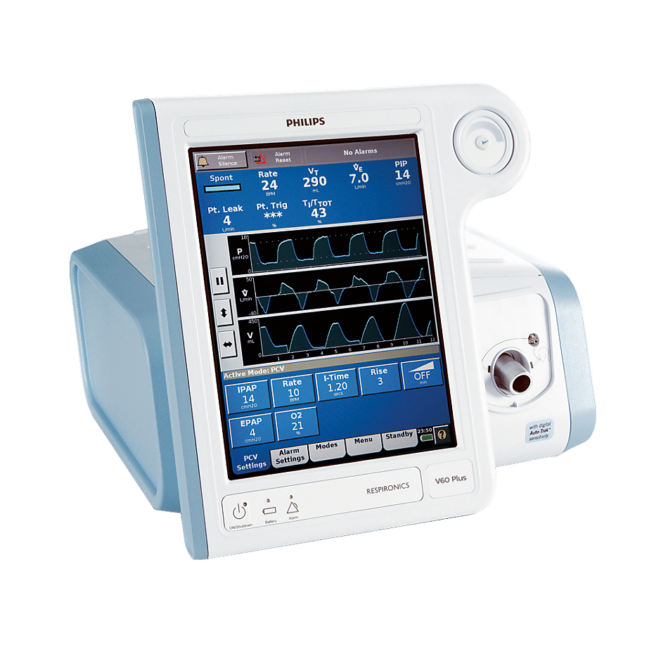 Philips Respironics V60 Plus
Noninvasive ventilator
