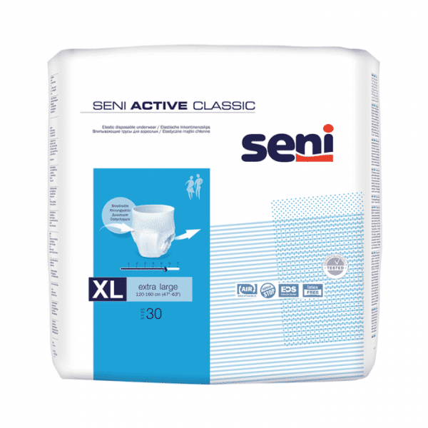 Seni Active Classic Elastic Disposable Underwear XL