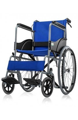 Med-e-Move Basic Premium Wheel Chair Powder Coated-Blue