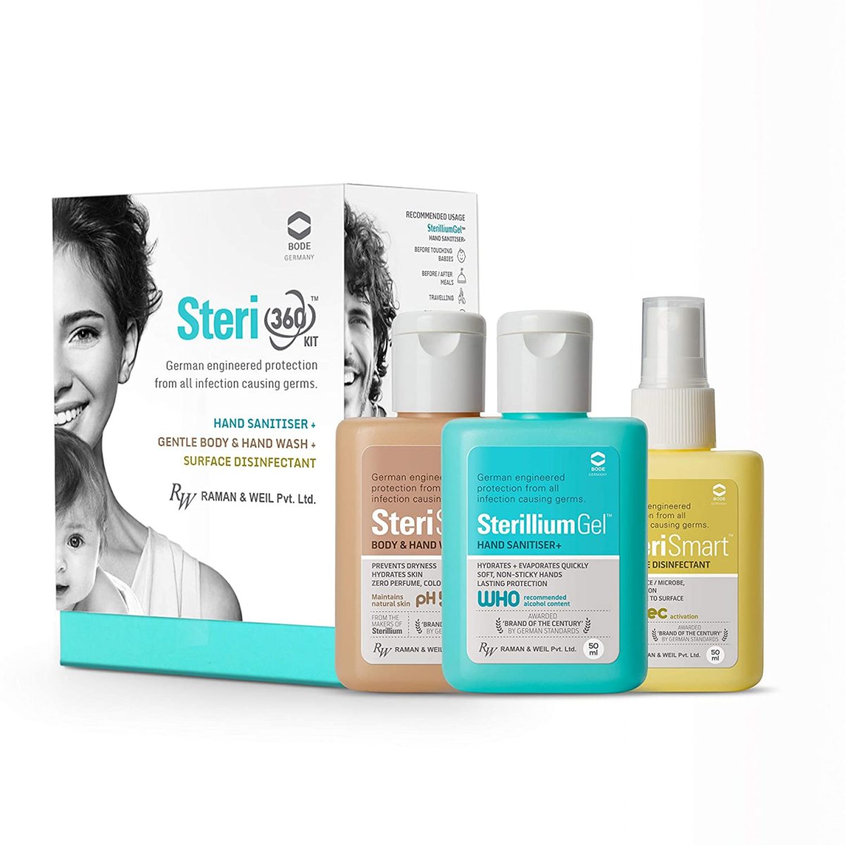 Buy Steri360 Hand Sanitizer & Surface Disinfectant Kit in Pune & Mumbai, India
