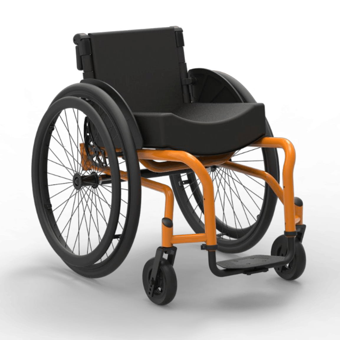 Buy Neomotion® NeoFly (Orange Colour) Fully Customisable Manual Wheelchair in Pune & Mumbai, India