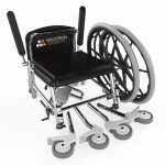 Buy Arcatron Prime Stainless Steel Self-Propelled Shower Commode Chair (Frido SSS100) Online in Pune & Mumbai, India - ElderLiving