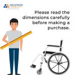 Buy Arcatron Stainless Steel Self-Propelled Shower Commode Chair (Frido Prime FPS005) Online in Pune & Mumbai, India - ElderLiving